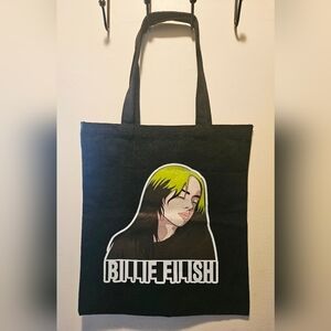 Billie Eilish Black Canvas Tote Bag